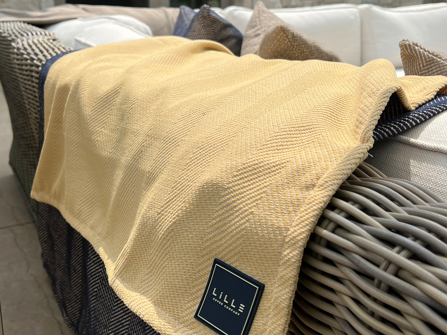 Sausalito Water Resistant Indoor/Outdoor Throws and Blankets